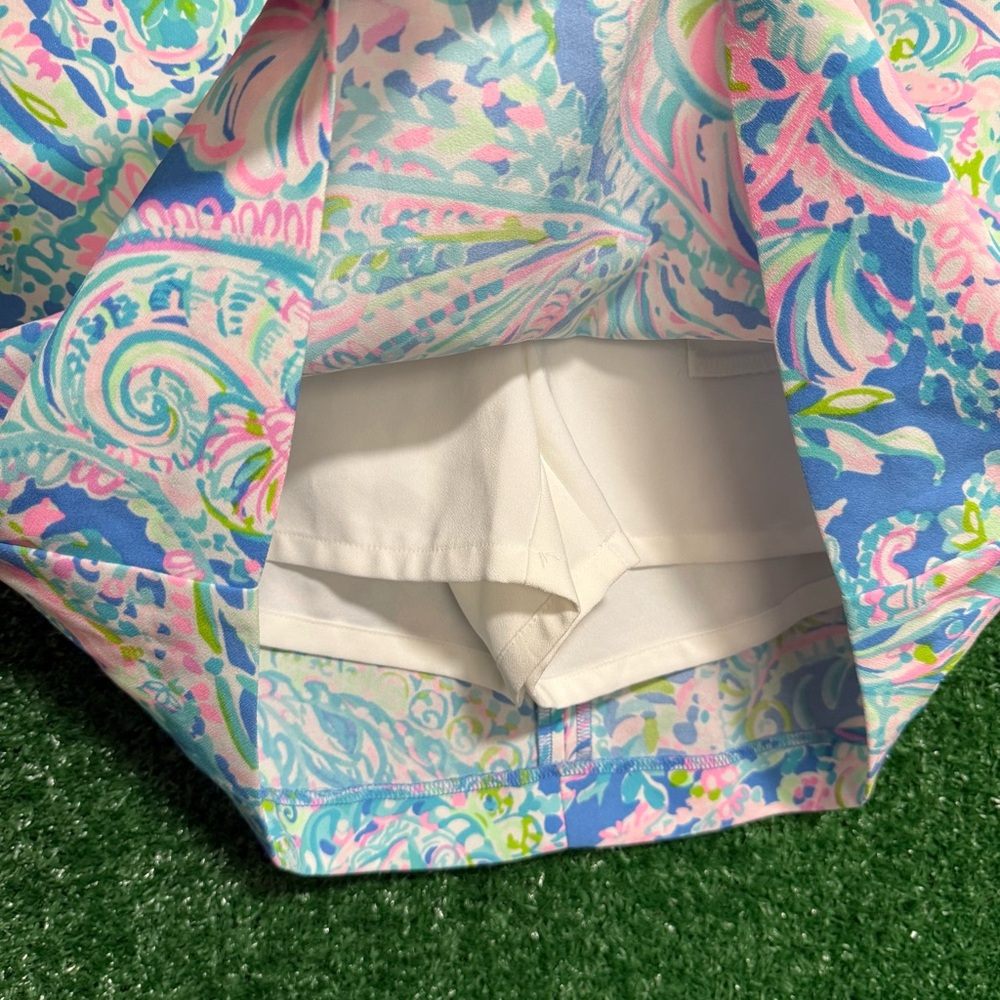 Lilly Pulitzer Jonas Skort Floral Dream Team Print Hampton Vacation Beach - Picture 4 of 10
